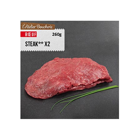 Steak de boeuf** x2 - 260g