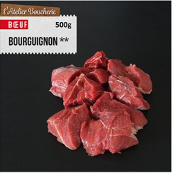 Viande bovine Bourguignon ** à mijoter - 500g