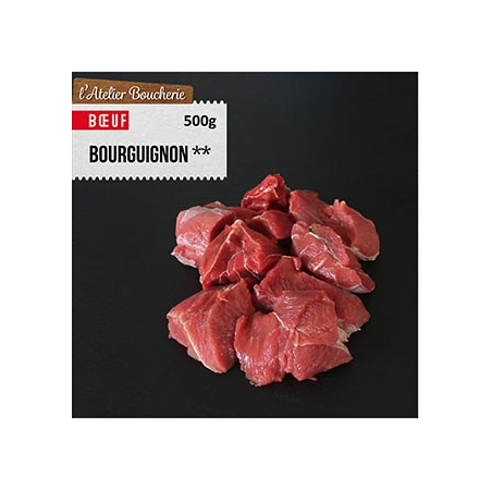 Viande bovine Bourguignon ** à mijoter - 500g