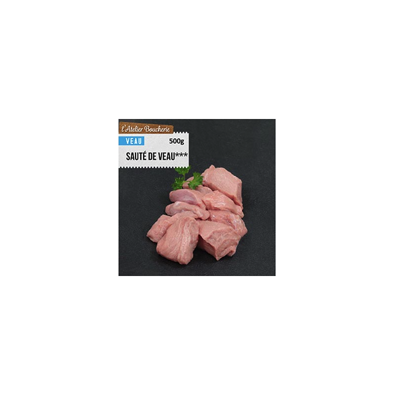 Sauté de veau*** à mijoter - 500g