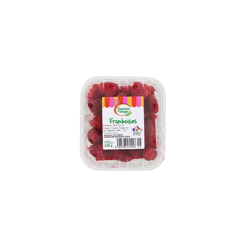 Framboises Panier du Primeur 125g