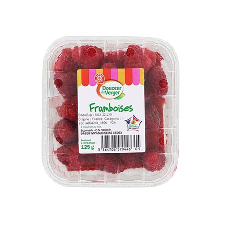 Framboises Panier du Primeur 125g