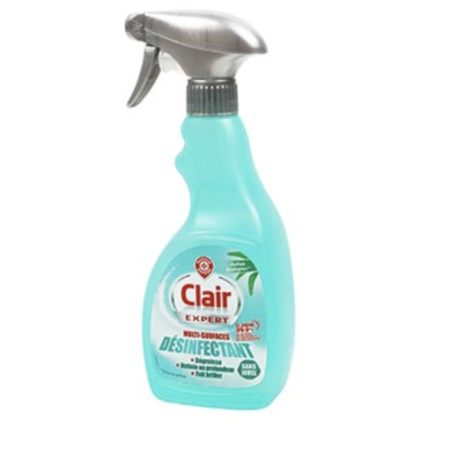 Spray désinfectant Clair Multi-surfaces - 500ml