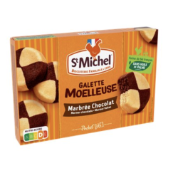 Galettes moelleuses St Michel Marbrée Chocolat - 180g