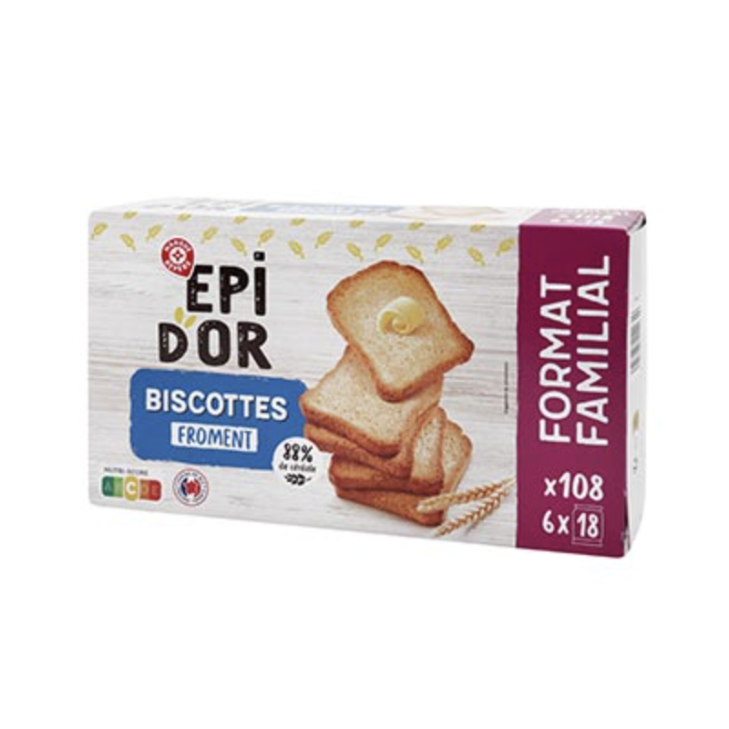 Biscottes Epi d'Or x108 - 900g